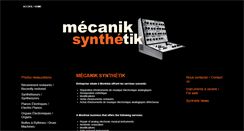 Desktop Screenshot of mecaniksynthetik.com